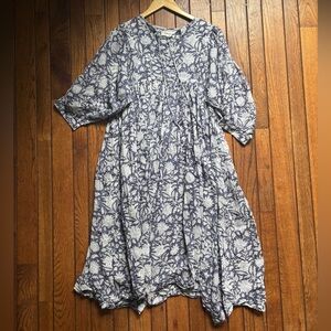 Daughters of India Blue Kyra Midi Dress